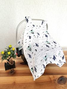 Puset Örtüsü  ve Minder  %100 Pamuk Müslin Kumaştan