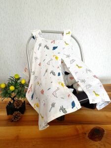 Puset Örtüsü  ve Minder  %100 Pamuk Müslin Kumaştan