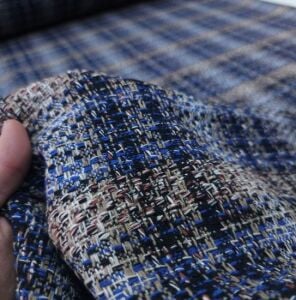 Gramajlı Şanel Kumaş Mavi