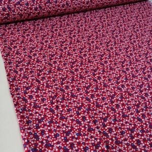 Pıtırık Desen Viskon Kumaş kırmızı