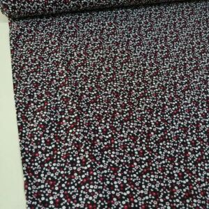 Pıtırık Desen Viskon Kumaş siyah