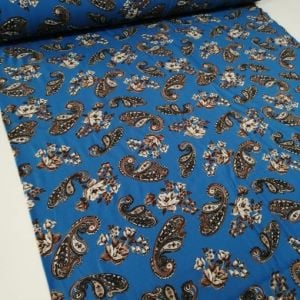 Büyük Şal Viskon Kumaş indigo