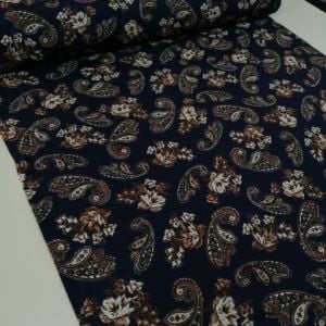 Büyük Şal Viskon Kumaş lacivert