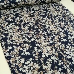 Sarmaşık Viskon Kumaş lacivert