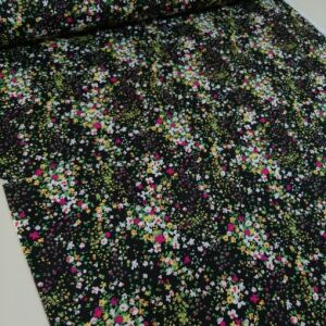 Toplu Güller Viskon Kumaş pembe