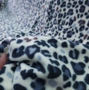 Leopar Polar Kumaş Siyah