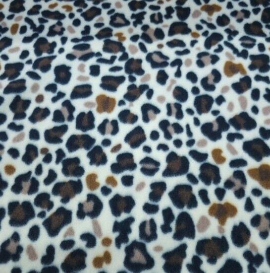 Leopar Polar Kumaş Kahverengi