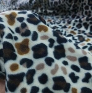 Leopar Polar Kumaş Kahverengi
