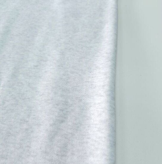 Melanjlı Ekru Üç İplik Şardonlu Penye Kumaş