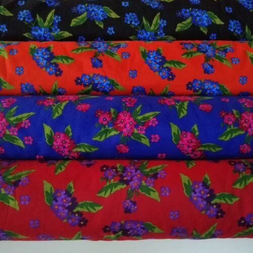 Toplu Çiçekler Divitin Pazen Kumaş