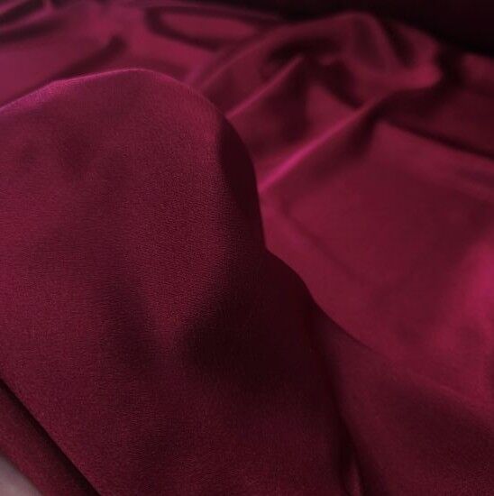 Bordo Saten Kumaş