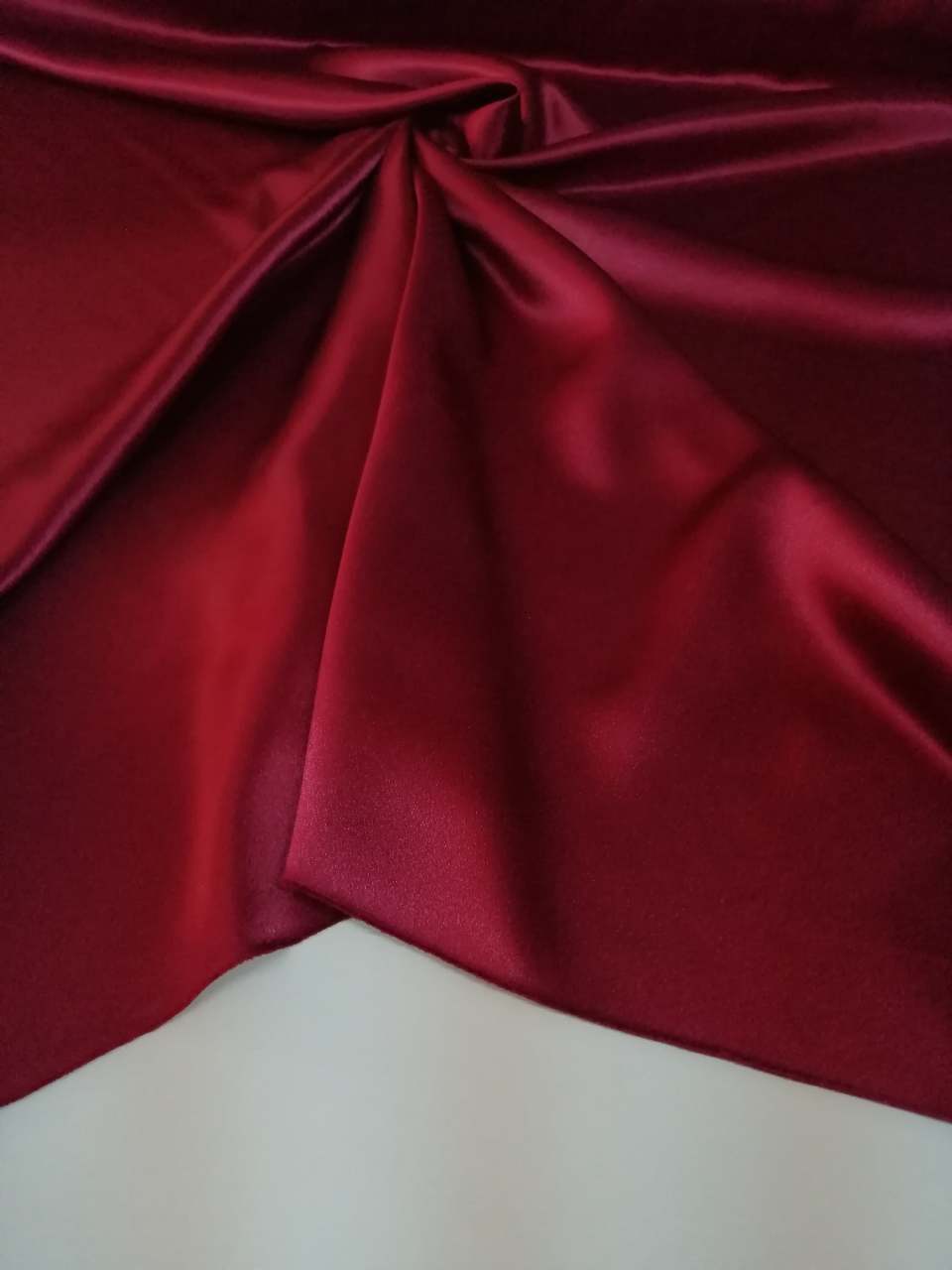 Bordo Saten Kumaş