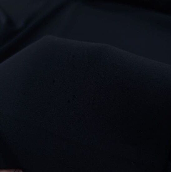 Mısır Krep Kumaş Siyah