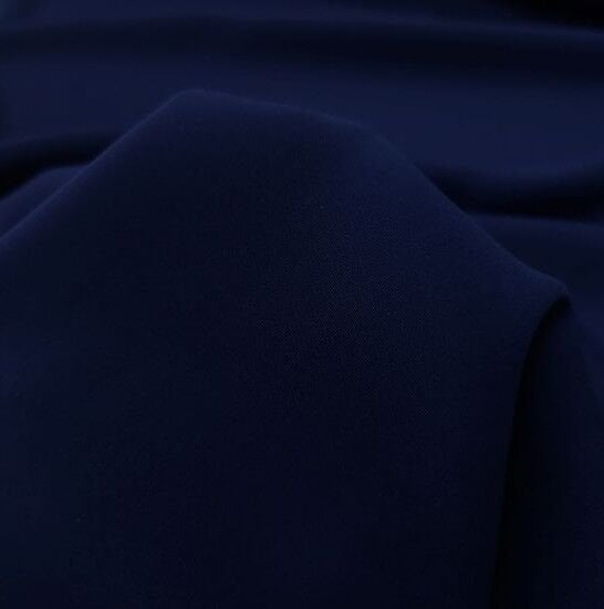 Mısır Krep Kumaş Lacivert