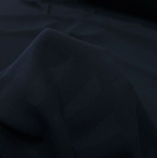 Krep Demor Kumaş Siyah