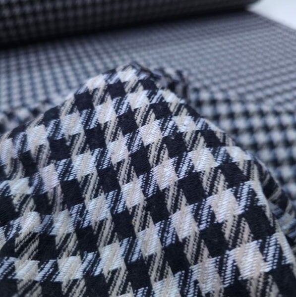 Kaz Ayağı Kumaş Siyah Kahverengi