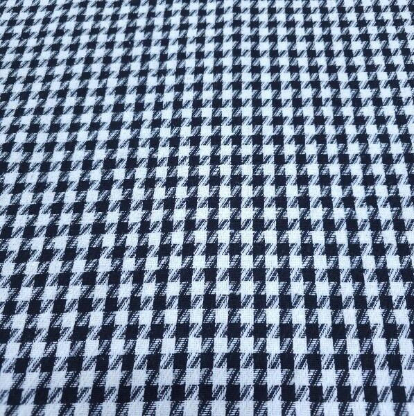 Kaz Ayağı Kumaş Siyah Beyaz