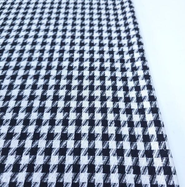 Kaz Ayağı Kumaş Siyah Beyaz