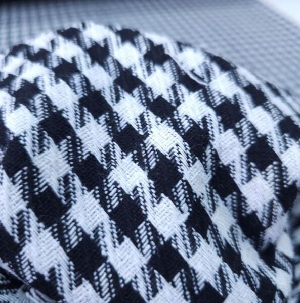 Kaz Ayağı Kumaş Siyah Beyaz