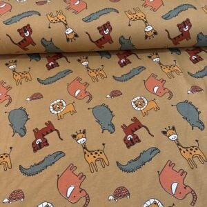 Üç İplik Penye Kumaş Zoo