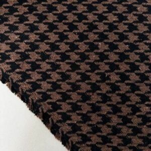 Kaz Ayağı Kumaş Kahverengi